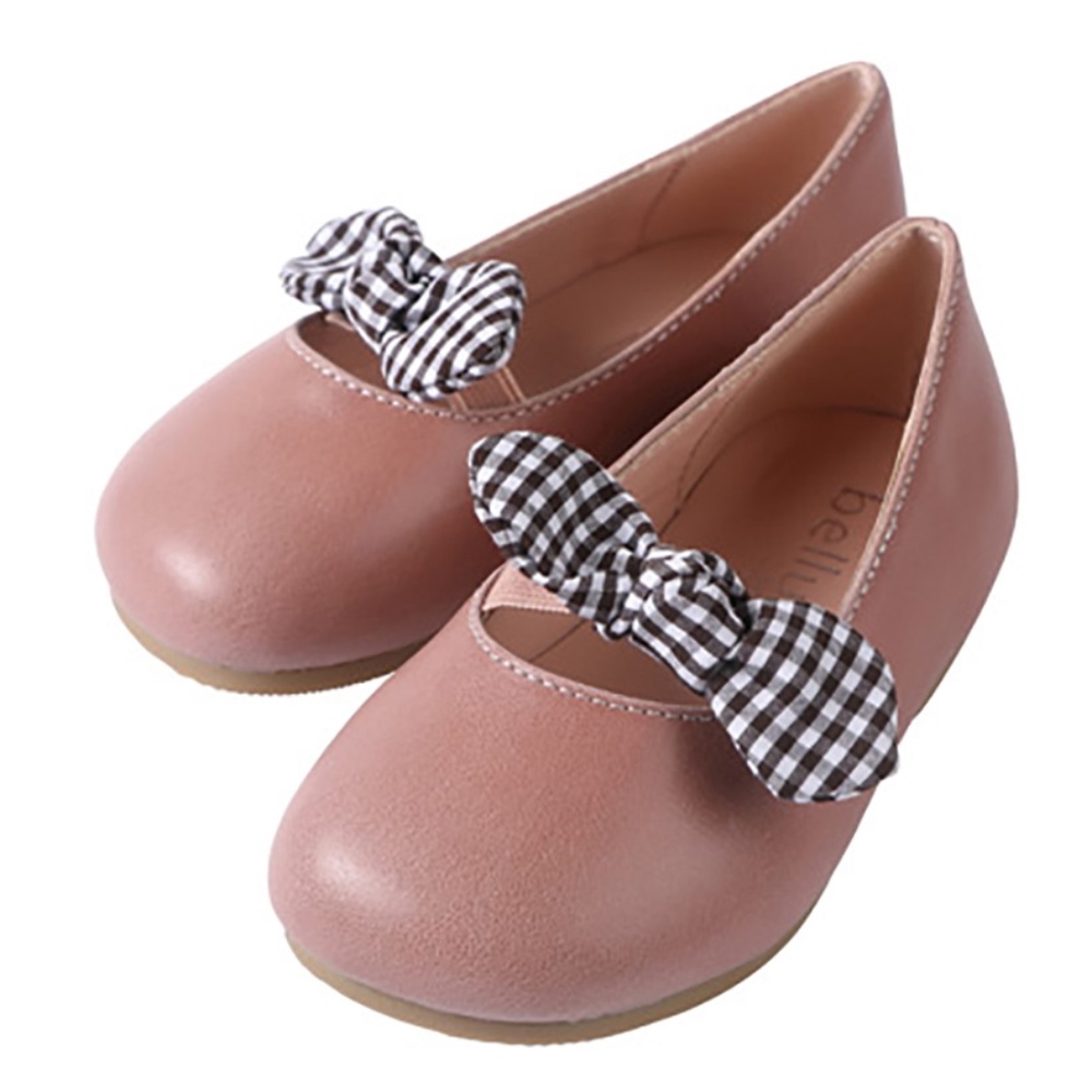 Girls Classic Mary Jane Ribbon Ballerina Pink Flat